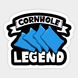 Cornhole legend Sticker